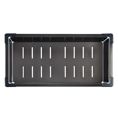 Коландер для кухонной мойки, нержавеющая сталь, графит WISENT W30470B