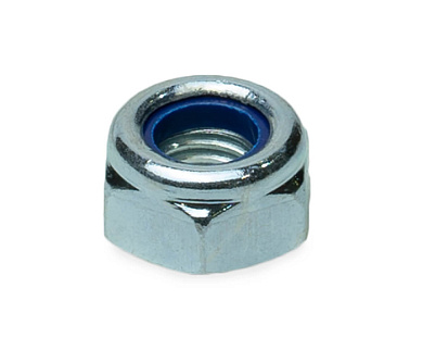 Гайка с контрящим кольцом M18, DIN985, цинк, 25 шт EKT CV012191M