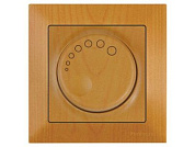 Выключатель поворотный, диммер, скрытый, винт. зажим, 600Вт, дуб, DARIA, 220VAC, 60 - 600VA, 50 Hz, IP20, Mutlusan 21204400258