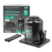 Домкрат бутылочный 50 т, 230-360 мм, низкопрофильный RockForce RF-T95007(Euro)