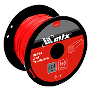 Леска для триммера квадрат 2,4 мм х 160 м, на катушке MTX 96877