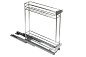 Выдвижная корзина-карго NORWIG 150 напр.скр.монтажа с доводчиком крепл.нижнее, хром AKS 36027