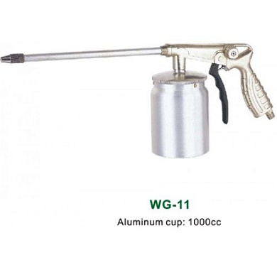 Пневмопистолет для промывки регулируемый с алюминиевым бачком (мовильный) H-D WG-11