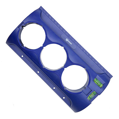 Шаблон с уровнем для разметки подрозетников 68 мм DС518 GRAFF 2411001