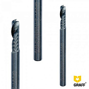 Фреза по пластику и оргстеклу однозаходняя К10 с отводом стружки вверх GRAFF