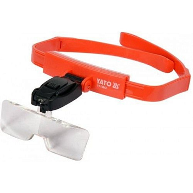 Лупа бинокулярная с подсветкой Х1, Х1.5, Х2, Х2.5, Х3.5 Yato YT-73842