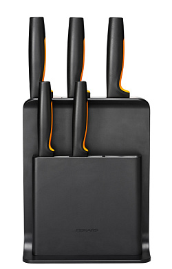 Набор ножей 5 шт пластиковый блок FF Fiskars 1057554