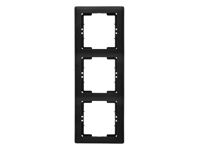 Рамка 3-ая вертикальная черная DARIA Mutlusan 2120 800 2384