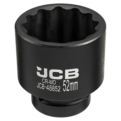 Головка ударная 1'' 12-гр 52 мм JCB JCB-48852