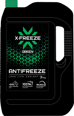 Антифриз Green (зеленый), в п/э кан. кг X-Freeze 430206094