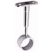 Держатель дистанционный проходной трубы d25 (936) с регуляцией, хром AKS 14209