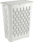 Корзина для белья Keeplex Light с откидной крышкой 37л 42,2×29×51,5см белое облако Пластик Репаблик KL180111048