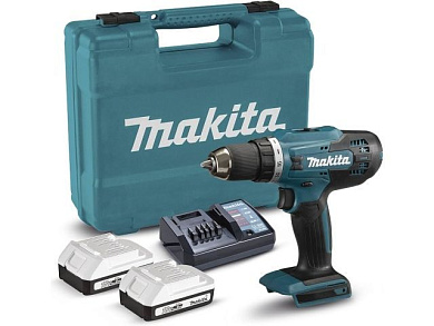 Аккум. шуруповерт MAKITA LXT DF488D004 в кейсе (18.0 В, 2 акк., 2.0 А/ч Li-Ion, 2 скор., 42 Нм, шурупы до 13 мм, з/у, G-series)
