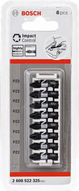 Набор бит Bosch Impact Control PZ2 25мм(-8-) 2.608.522.325