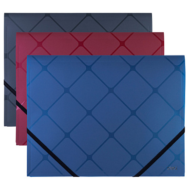 Папка на резинках "Deli", A4, 15 мм, пластик, ассорти