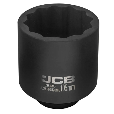 Головка ударная глубокая 1'', 105 мм 12-гр JCB JCB-488120105