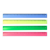 Линейка "Юни", 30 см, ассорти