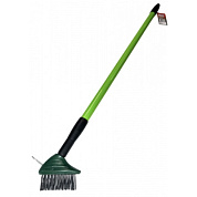 Щетка металлическая для чистки тротуарной плитки с телескопическим черенком H-D HD-CX17