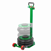 Домкрат подкатной пневматический, 5 т, 135-400 мм RockForce RF-TRA1813