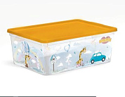 Коробка для хранения вещей "Giraffix" 10л ГОСТ Р 50962-96 Полимербыт 4371673