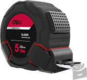 Рулетка Deli DL3801, 5 м,19 мм, черный