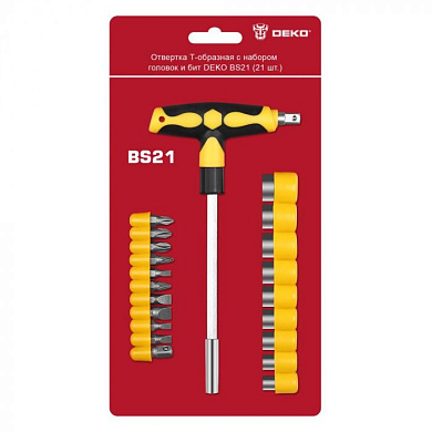 Отвертка со сменными битами и головками BS21 SET 21 DEKO 065-0698