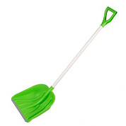 Лопата для уборки снега пластиковая PROFI, 415х445х1500 мм, алюминиевый черенок, Россия Сибртех 61492