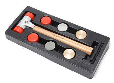 Молоток рихтовочный с комплектом насадок Forsage F-01717