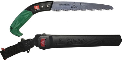 Пила с прямое полотном L210 мм/4 мм, в чехле с поясным креплением Samurai JS-210-LH