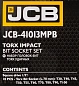 Набор ударных головок-бит TORX Т30-Т100 10 пр 1/2'' JCB JCB-41013MPB