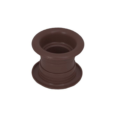 Пропуск вентиляционный D53 орех темный пластик PL 13492