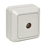 Розетка TV 1-мест, 75Ом 5-862МГц бел, Рим EKF PROxima ENA00-027-10