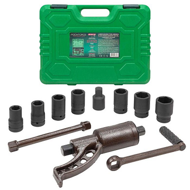 Гайковерт ручной с редуктором 1'', головки 24-41 мм, и адаптер 1'', L270 мм, передаточное число 1:58, 4800 Н/м RockForce RF-34122136 HS