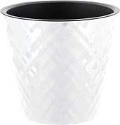 Горшок для цветов InGreen Manhattan D160мм, 1,6 л c дренажной вставкой, белоснежный жасм Пластик Репаблик IG670110048