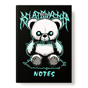 Книга записная "Мишка Токсик", А6+, 96 листов, клетка, разноцветный