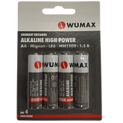Элемент питания ALKALINE HIGH POWER АА/LR6-1.5В, щелочной, WUMAX 18270014