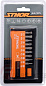 Набор бит SL, PH, PZ, Torx 1/4'' с битодержателем 10 пр. Sthor 65705