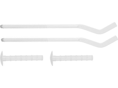 Кронштейн штыревой плоский с дюбелем для радиаторов 7,5х250 мм, 2 шт., AV Engineering AVE1803000A