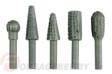Набор шарошек металлических для обработки металла и древесины 5 пр. Vorel 25450