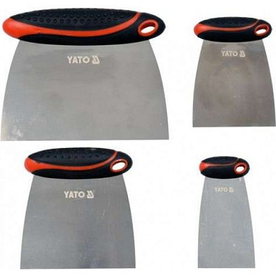 Набор шпателей, тип ''Японский'' нерж. 50-120 мм набор 4 пр. Yato YT-52790