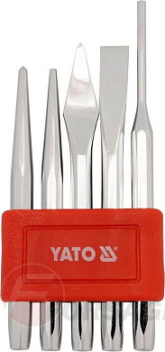 Набор зубил и пробойников 5 пр. CrV60 Yato YT-4695