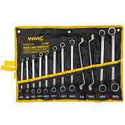 Набор накидных ключей, отогнутых на 75° 6х7-30х32 мм 12 пр WMC TOOLS WMC-5128P