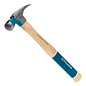 Молоток-гвоздодер, 450 г, угол 75, магнит, обрезиненная рукоятка American hickory GROSS 10418