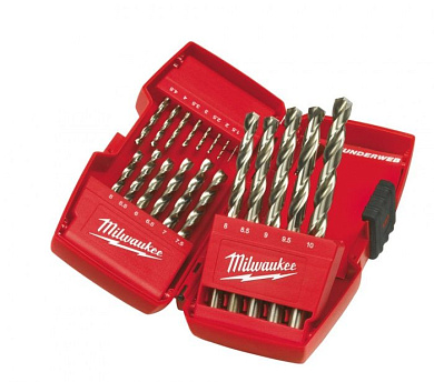 Набор сверл по металлу 1-10 мм HSS-G Thunderweb Milwaukee (4932352374)