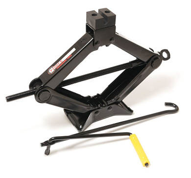 Домкрат механический ''ромб'' 2 т, 115-380 мм, с резиновой накладкой в водоотталкивающем чехле ForceKraft FK-10152