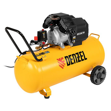 Компрессор воздушный DKV2200/100, Х-PRO 2.2 кВт, 400 л/мин, 100 л Denzel 58079
