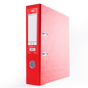 Папка-регистратор "Deli", А4, 75 мм, красный