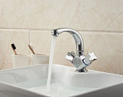 Смеситель для умывальника, латунь, хром Ledeme L1087-2