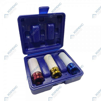 Набор глубоких ударных головок 1/2", 3 пр., HOREX RT-010К