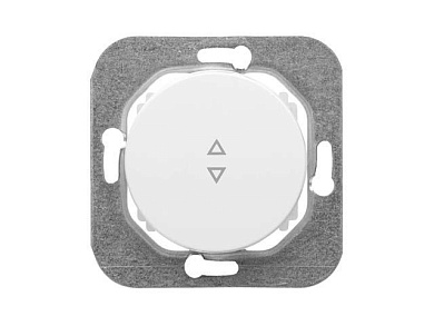 Выключатель 1 клав. проходной (cкрытый, 10А) белый, Прованс, Bylectrica С6 10-3361